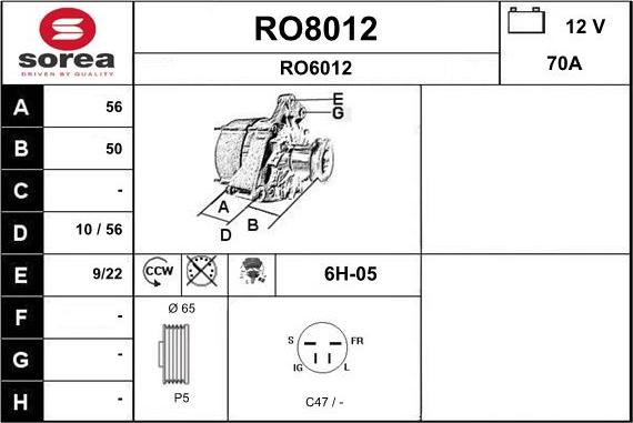 SNRA RO8012 - Генератор avtolavka.club