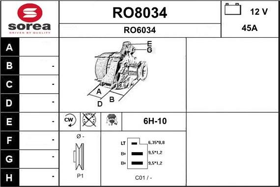 SNRA RO8034 - Генератор avtolavka.club