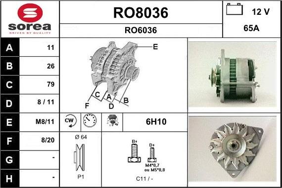 SNRA RO8036 - Генератор avtolavka.club