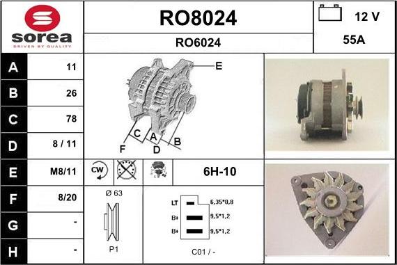 SNRA RO8024 - Генератор avtolavka.club