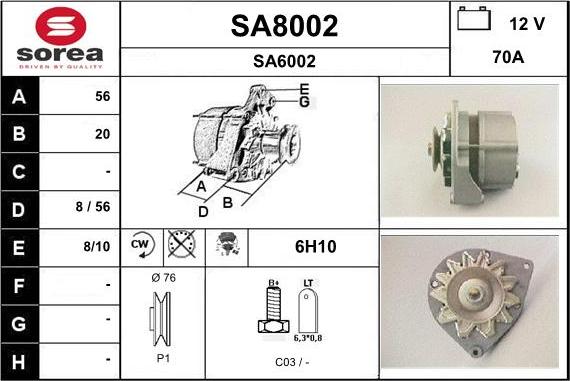 SNRA SA8002 - Генератор avtolavka.club