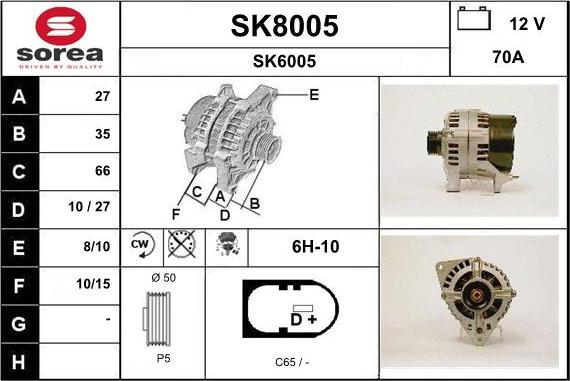 SNRA SK8005 - Генератор avtolavka.club