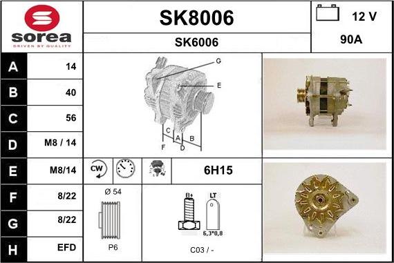 SNRA SK8006 - Генератор avtolavka.club