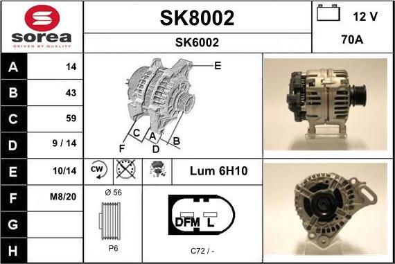 SNRA SK8002 - Генератор avtolavka.club