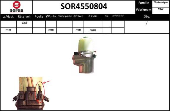 SNRA SOR4550804 - Гідравлічний насос, рульове управління, ГУР avtolavka.club