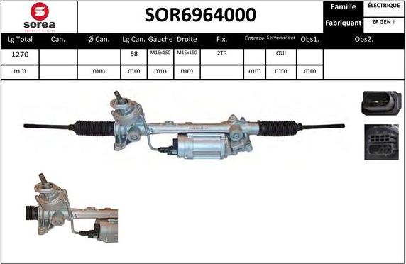 SNRA SOR6964000 - Рульовий механізм, рейка avtolavka.club