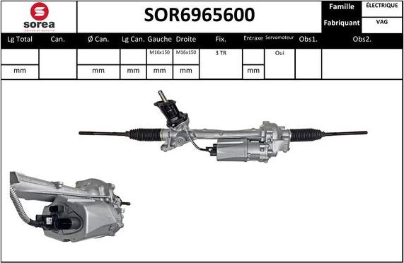 SNRA SOR6965600 - Рульовий механізм, рейка avtolavka.club