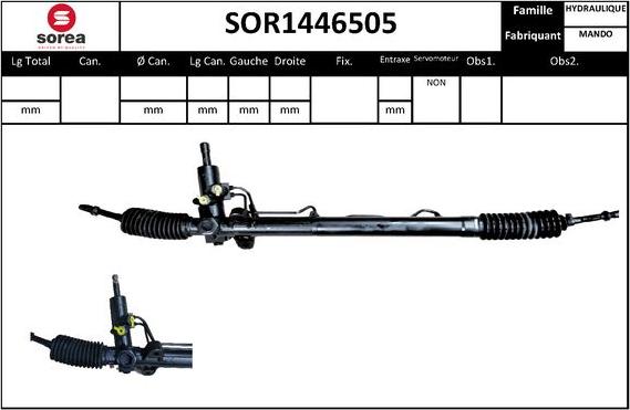 SNRA SOR1446505 - Рульовий механізм, рейка avtolavka.club