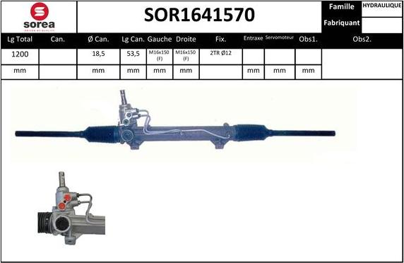 SNRA SOR1641570 - Рульовий механізм, рейка avtolavka.club