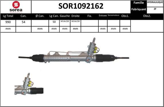 SNRA SOR1092162 - Рульовий механізм, рейка avtolavka.club