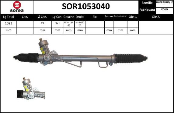 SNRA SOR1053040 - Рульовий механізм, рейка avtolavka.club