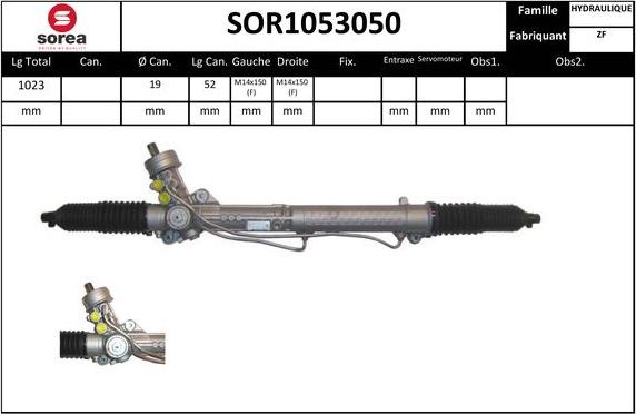 SNRA SOR1053050 - Рульовий механізм, рейка avtolavka.club