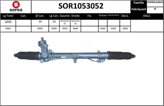 SNRA SOR1053052 - Рульовий механізм, рейка avtolavka.club