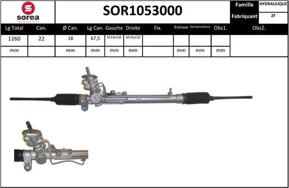 SNRA SOR1053000 - Рульовий механізм, рейка avtolavka.club