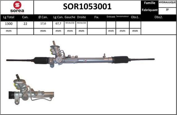 SNRA SOR1053001 - Рульовий механізм, рейка avtolavka.club