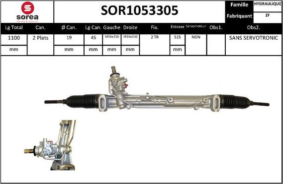 SNRA SOR1053305 - Рульовий механізм, рейка avtolavka.club