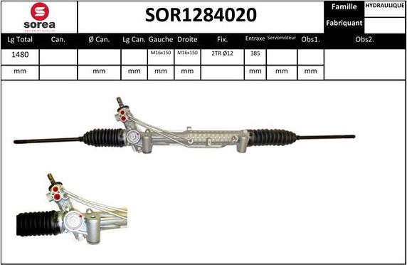 SNRA SOR1284020 - Рульовий механізм, рейка avtolavka.club