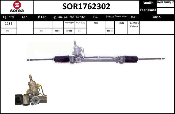 SNRA SOR1762302 - Рульовий механізм, рейка avtolavka.club