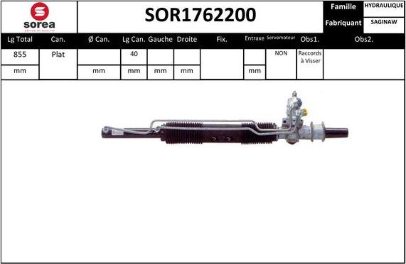SNRA SOR1762200 - Рульовий механізм, рейка avtolavka.club