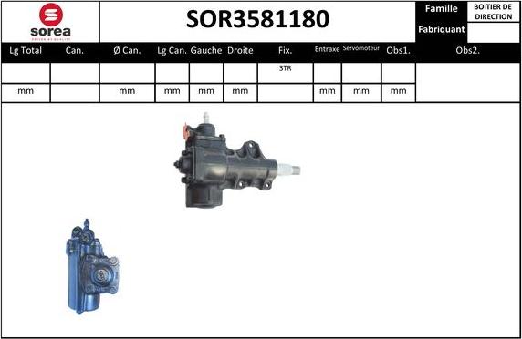 SNRA SOR3581180 - Рульовий механізм, рейка avtolavka.club