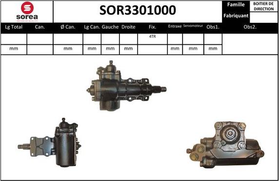 SNRA SOR3301000 - Рульовий механізм, рейка avtolavka.club