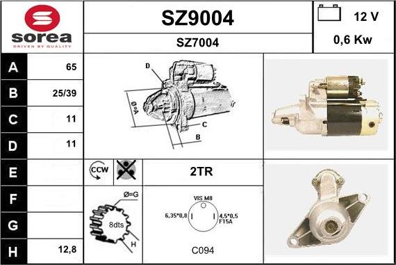 SNRA SZ9004 - Стартер avtolavka.club