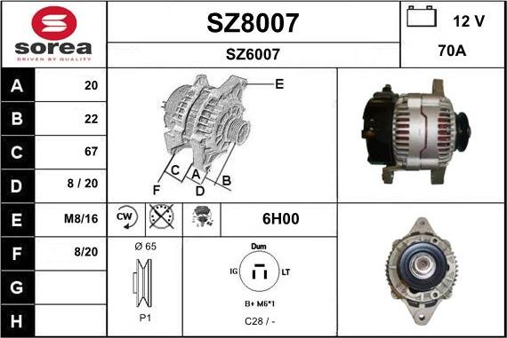 SNRA SZ8007 - Генератор avtolavka.club