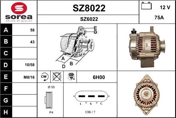 SNRA SZ8022 - Генератор avtolavka.club