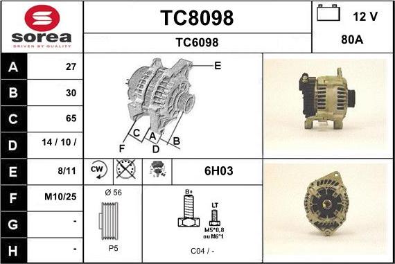 SNRA TC8098 - Генератор avtolavka.club