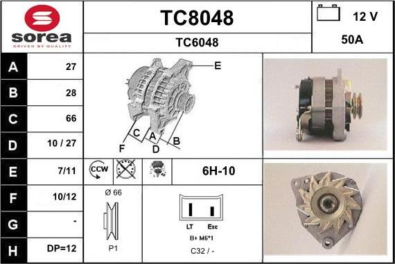 SNRA TC8048 - Генератор avtolavka.club