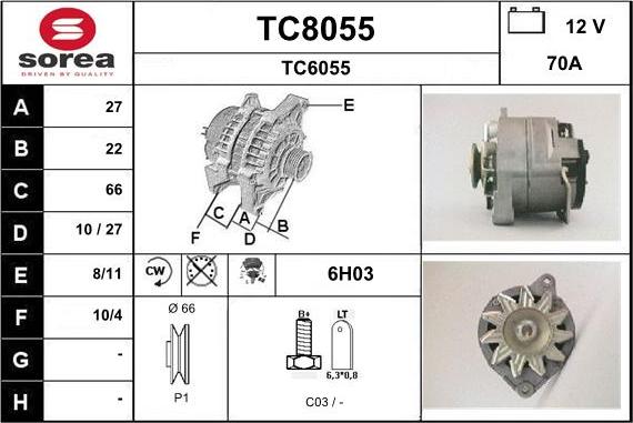 SNRA TC8055 - Генератор avtolavka.club