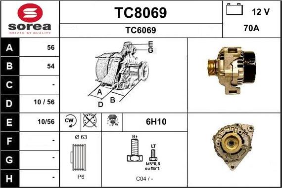 SNRA TC8069 - Генератор avtolavka.club