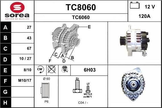 SNRA TC8060 - Генератор avtolavka.club