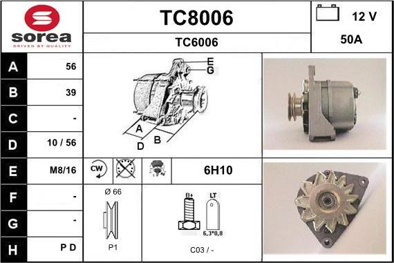 SNRA TC8006 - Генератор avtolavka.club