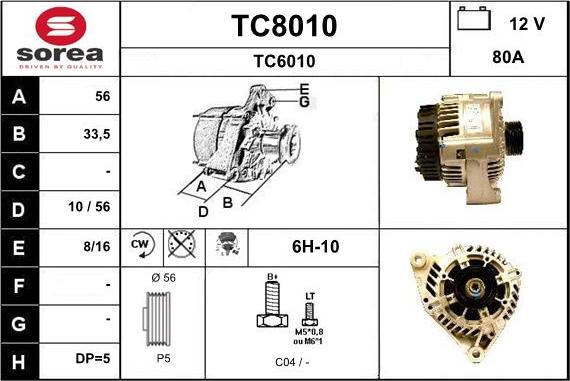 SNRA TC8010 - Генератор avtolavka.club