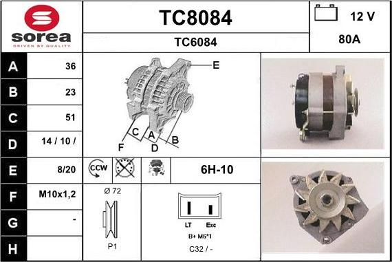 SNRA TC8084 - Генератор avtolavka.club