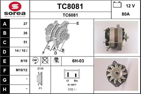 SNRA TC8081 - Генератор avtolavka.club