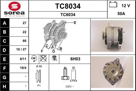 SNRA TC8034 - Генератор avtolavka.club