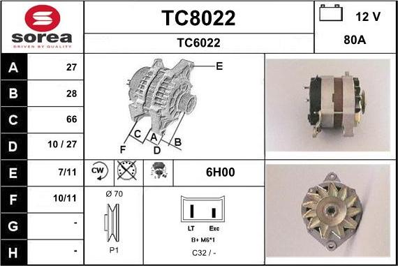 SNRA TC8022 - Генератор avtolavka.club