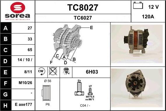 SNRA TC8027 - Генератор avtolavka.club