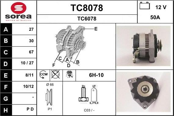 SNRA TC8078 - Генератор avtolavka.club