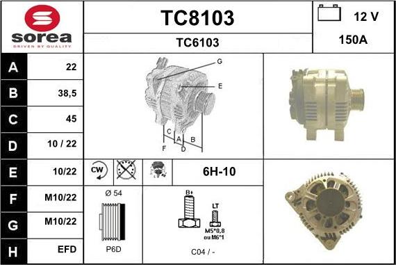 SNRA TC8103 - Генератор avtolavka.club