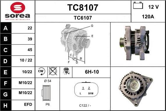 SNRA TC8107 - Генератор avtolavka.club