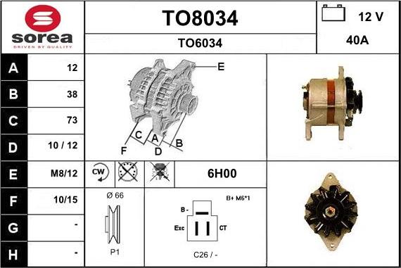 SNRA TO8034 - Генератор avtolavka.club