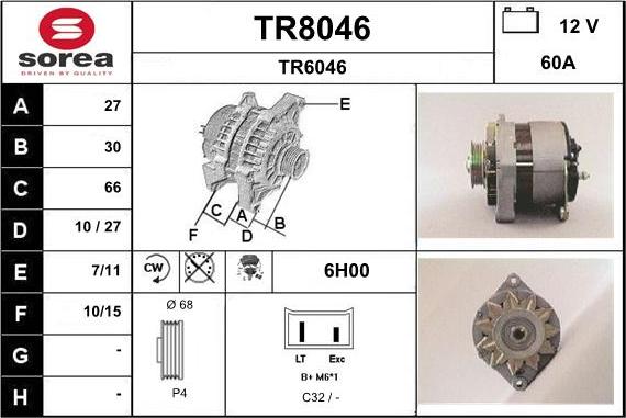 SNRA TR8046 - Генератор avtolavka.club