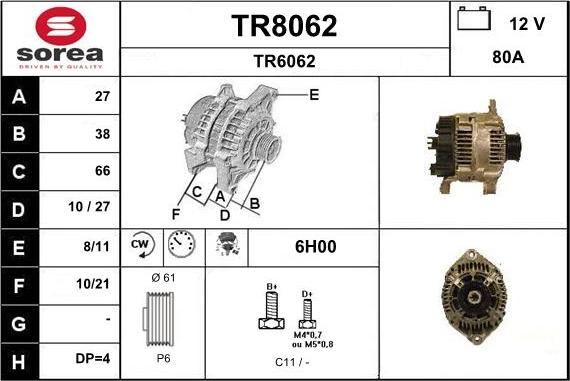 SNRA TR8062 - Генератор avtolavka.club