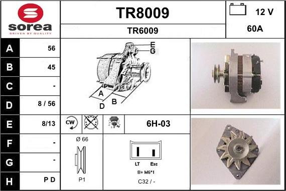 SNRA TR8009 - Генератор avtolavka.club