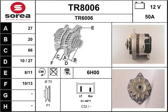 SNRA TR8006 - Генератор avtolavka.club