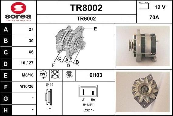 SNRA TR8002 - Генератор avtolavka.club