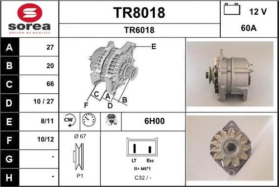 SNRA TR8018 - Генератор avtolavka.club